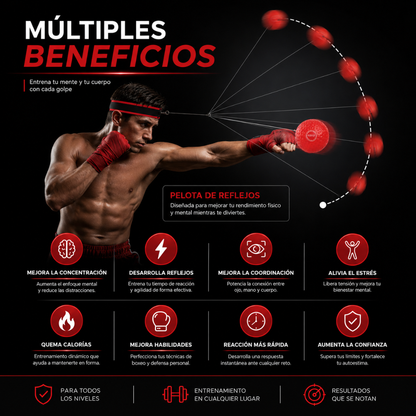 Reflex Ball - Pelota de Reflejos Para Boxeadores